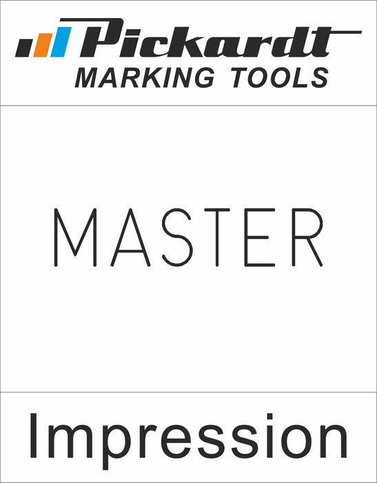 Impression of hand stamp "MASTER"
