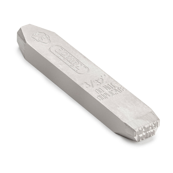 1x Pickardt 3/32" Steel Hand Stamp with DO NOT DUPLICATE Detail body shot of the steel stamp