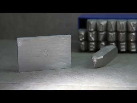 Video of Steel Hand Stamp Sets in use.