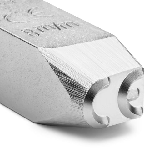1x Pickardt 8 mm (5/16") Steel Hand Stamp with CE Logo Detail shot of the head of the steel stamp