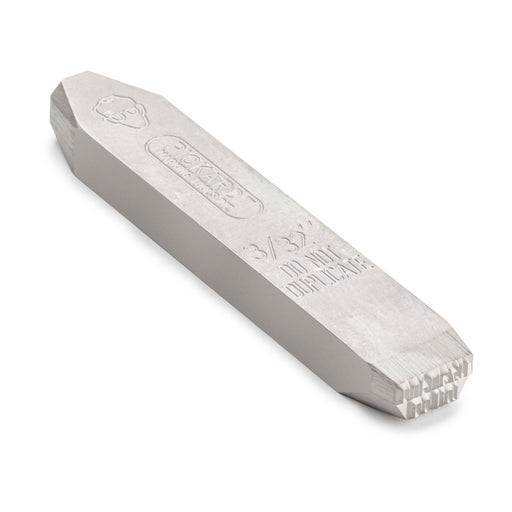 1x Pickardt 3/32" Steel Hand Stamp with DO NOT DUPLICATE Detail body shot of the steel stamp