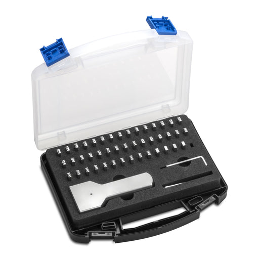 Steel Type Set TS 45 - Precise Engraved Characters in Action
